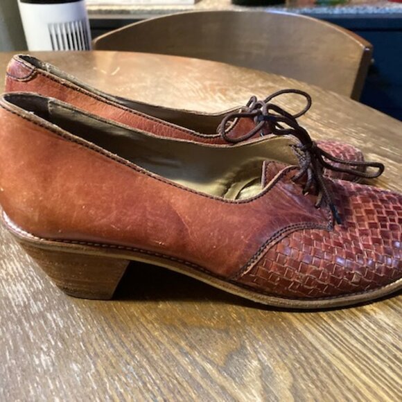 Nine West Vintage woven 8.5 8 vtg - Picture 2 of 9